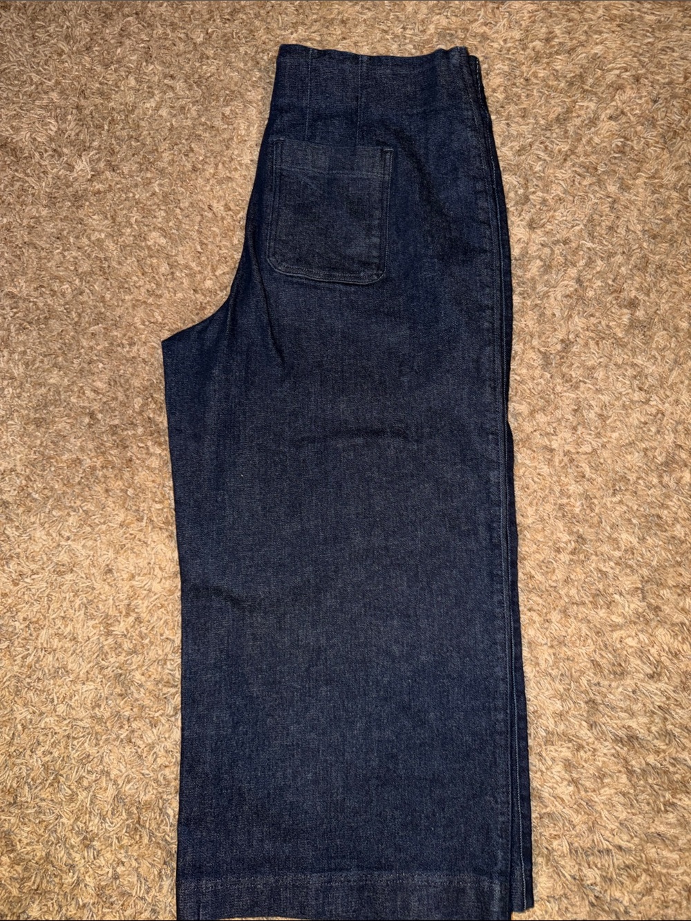 SPANX Shape Authentic 360 Women’s Indigo cropped wide leg pull on jeans 1X